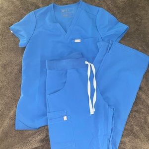 Figs scrubs- royal blue